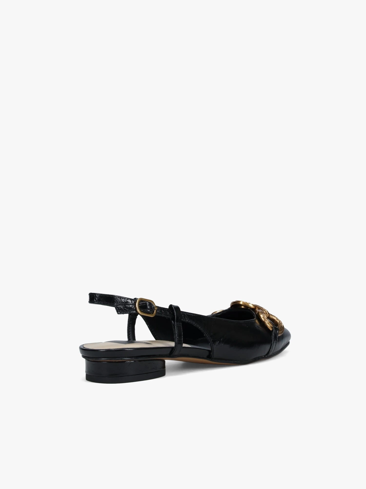 Ramano Midnight Crinkle Patent Comfort Wear Shoes Flexible Step