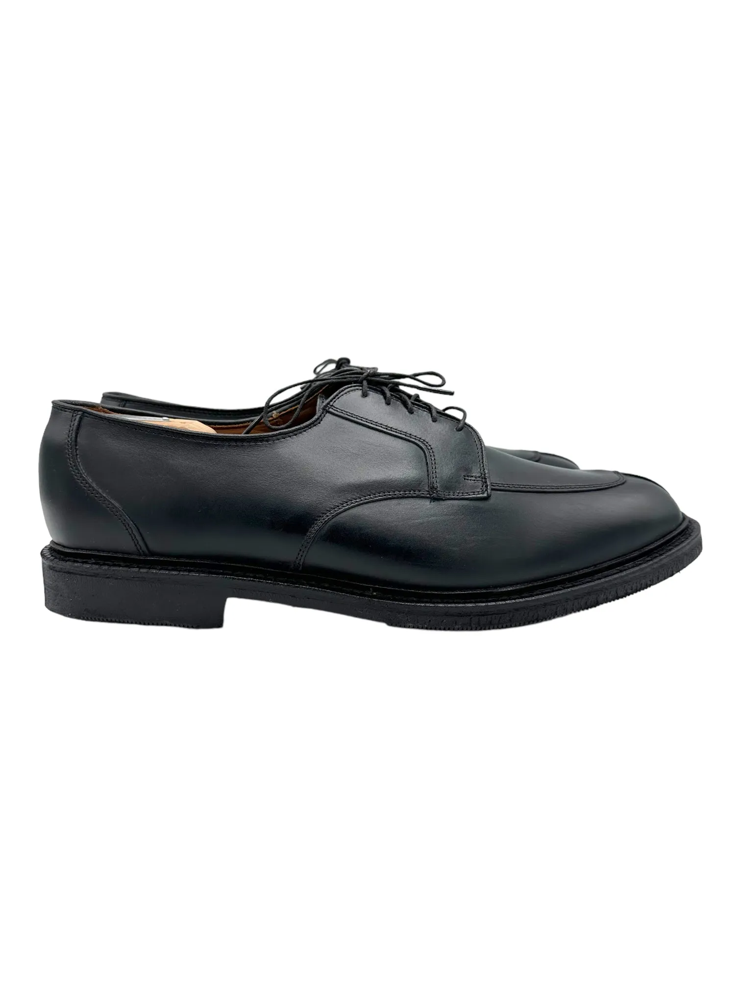 Allen Edmonds Black Ashton Split Toe Leather Derby Dress Shoes
