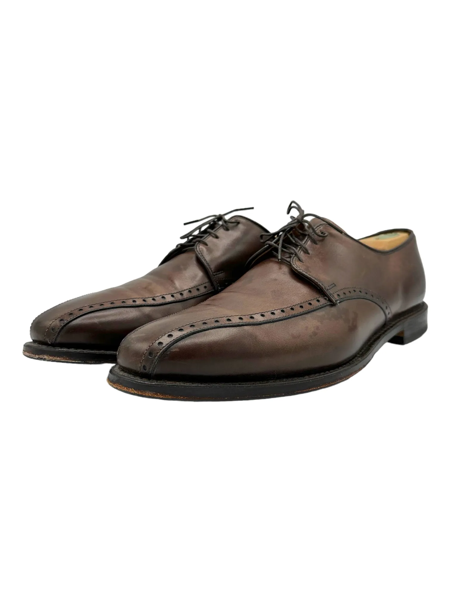 Allen Edmonds Wendell Brown Leather Derby Dress Shoes
