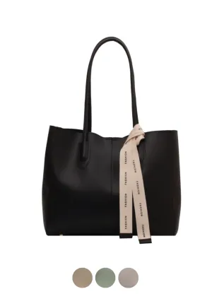 Almeda Women's Luxury Leather 2 Piece Tote Handbag