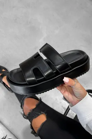 AMARI Chunky Gladiator Strap Sandal - Black