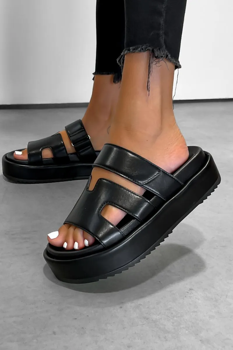 AMARI Chunky Gladiator Strap Sandal - Black