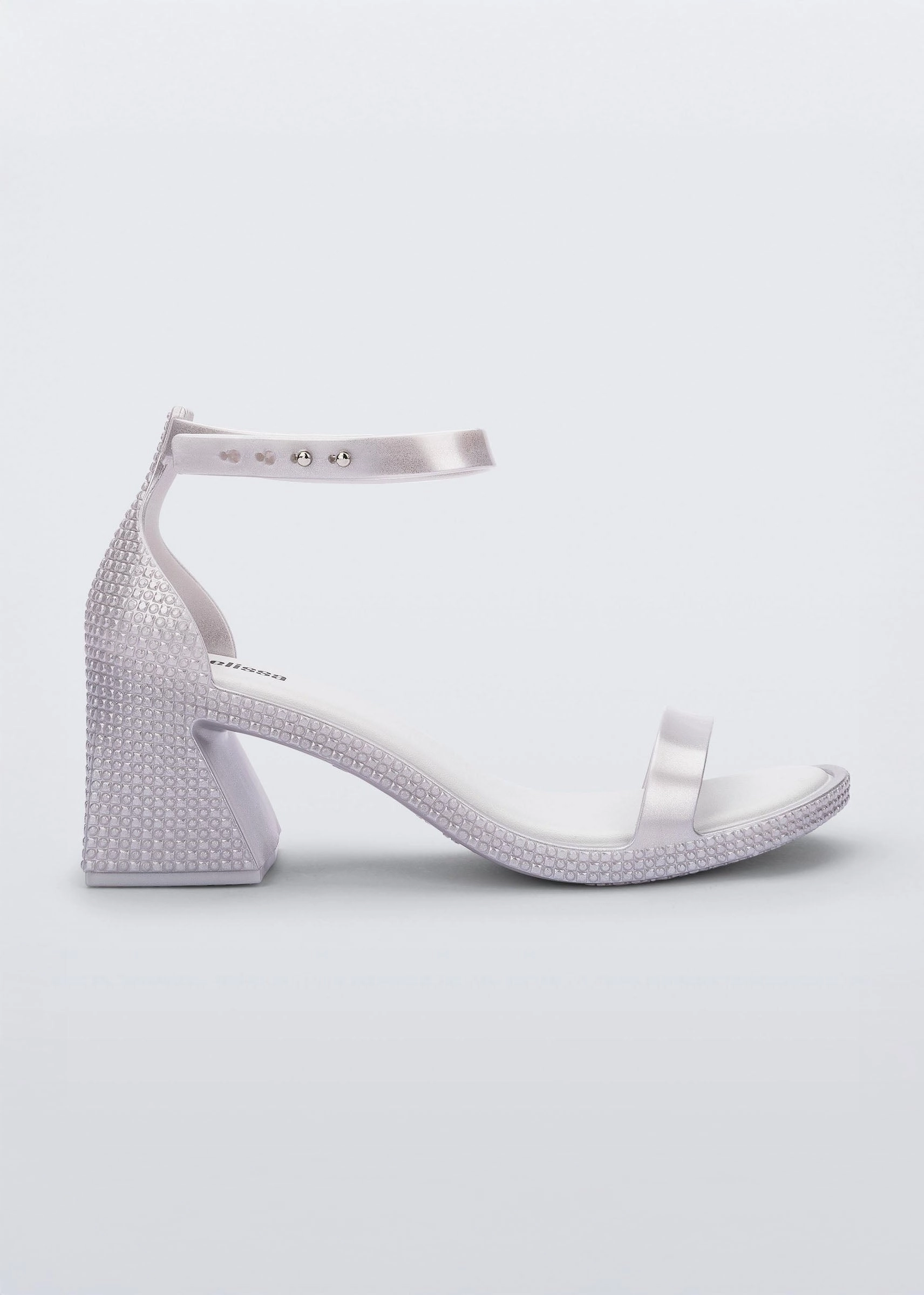crucial Lux Heel - Metallic Silver/White