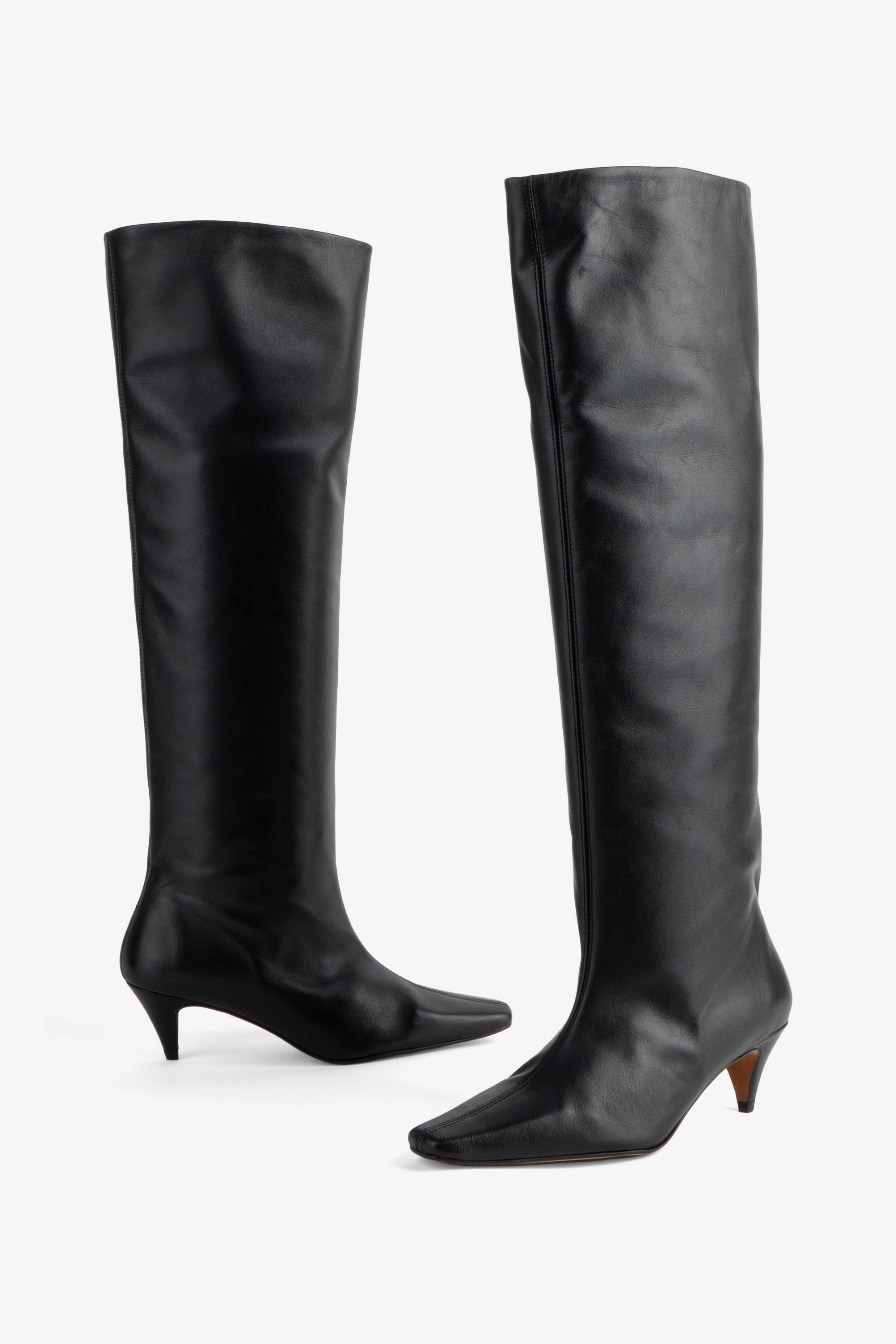Sassafrass Knee High Boot - Black Casual Style