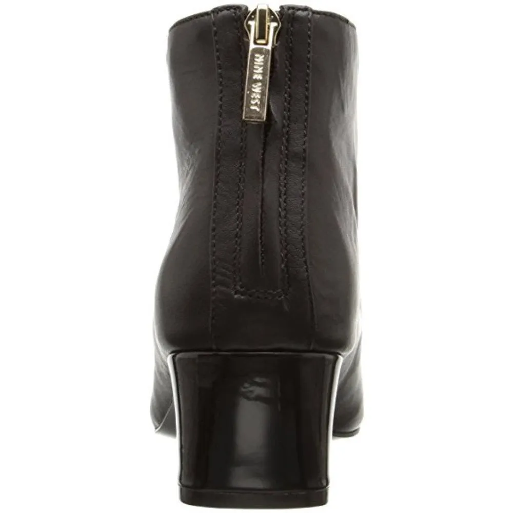 Anna Brown Leather Nine West Bootie