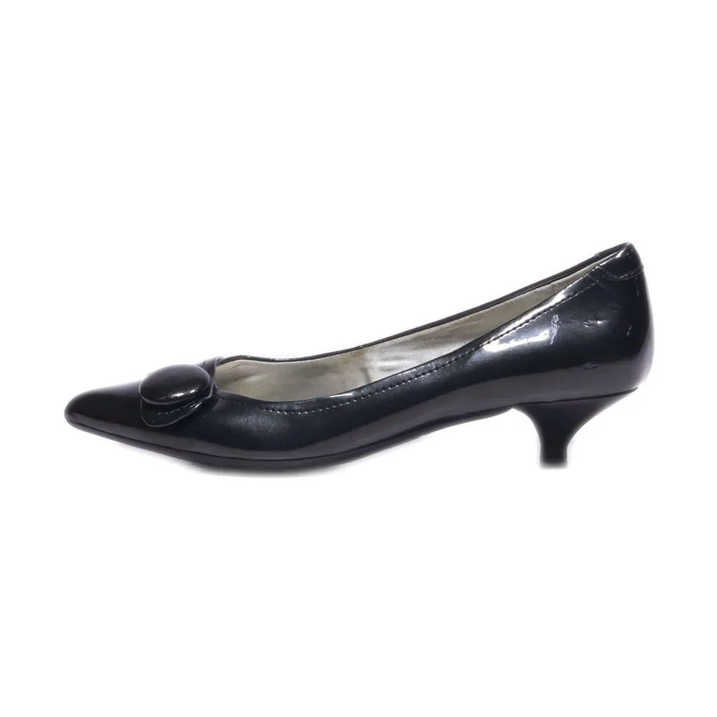 Anne Klein Kitten Heels Leather Black Colour For Women