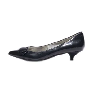 Anne Klein Kitten Heels Leather Black Colour For Women
