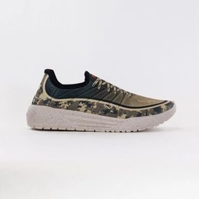 Anti Bacterial PSUDO Racer (Men's) - Taupe Ombre/Camo Comfy On The Move Flexible Slip On PSUDO Racer (Men's) - Taupe Ombre/Camo
