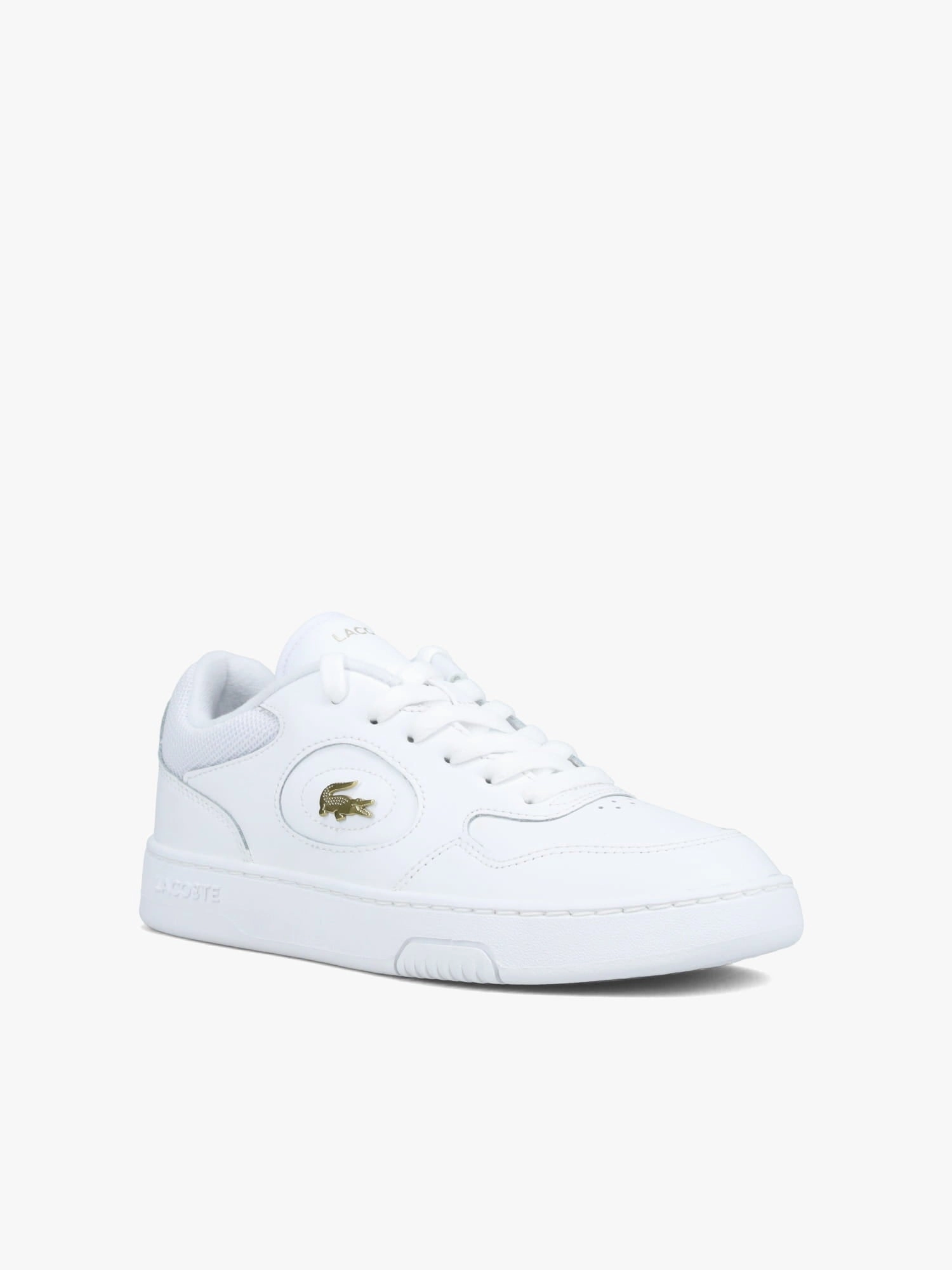 Lineset Wht Gold leather Comfortable Footbed