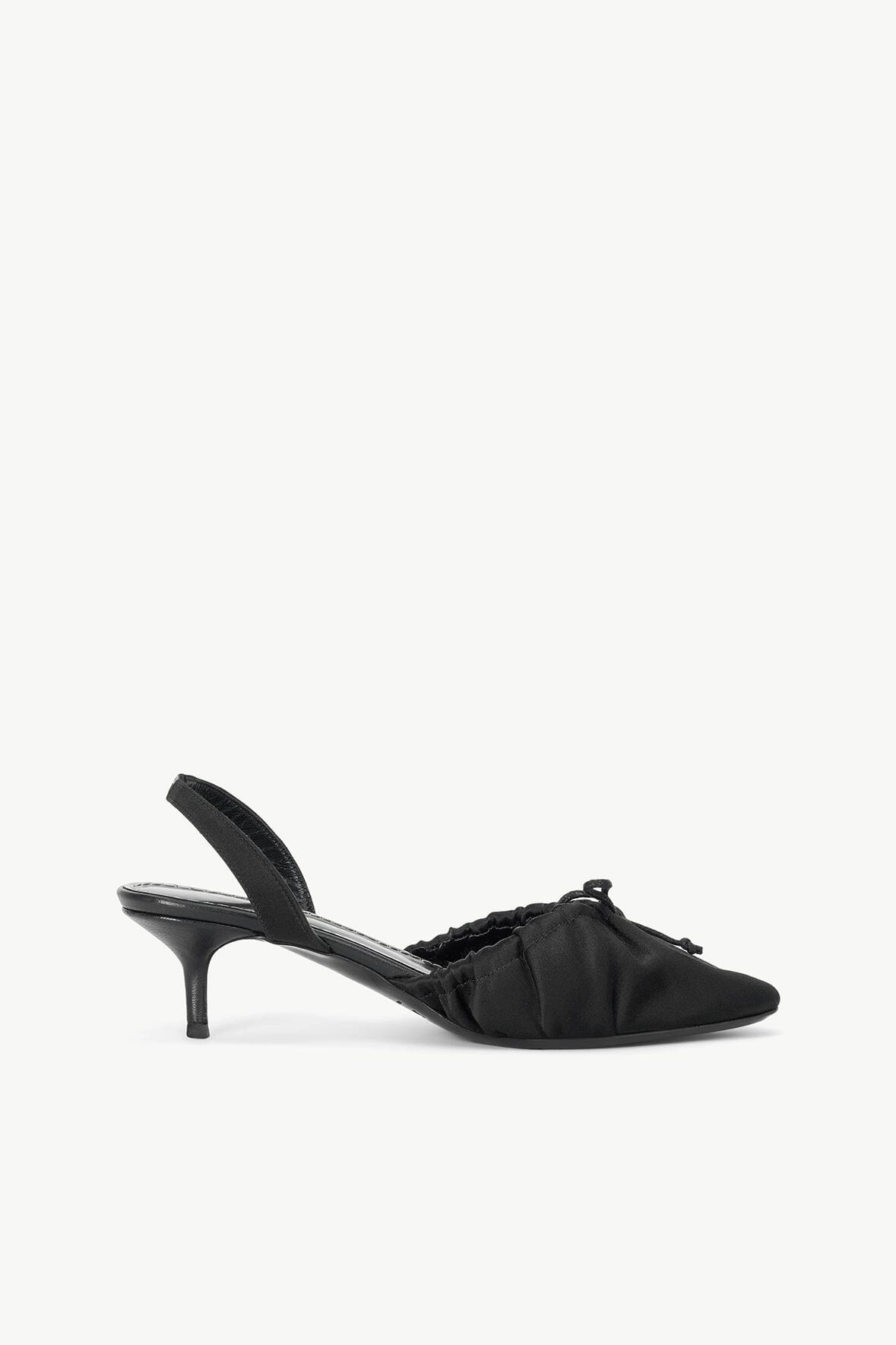ALBA BALLET SLINGBACK | BLACK SATIN Bounce Edge