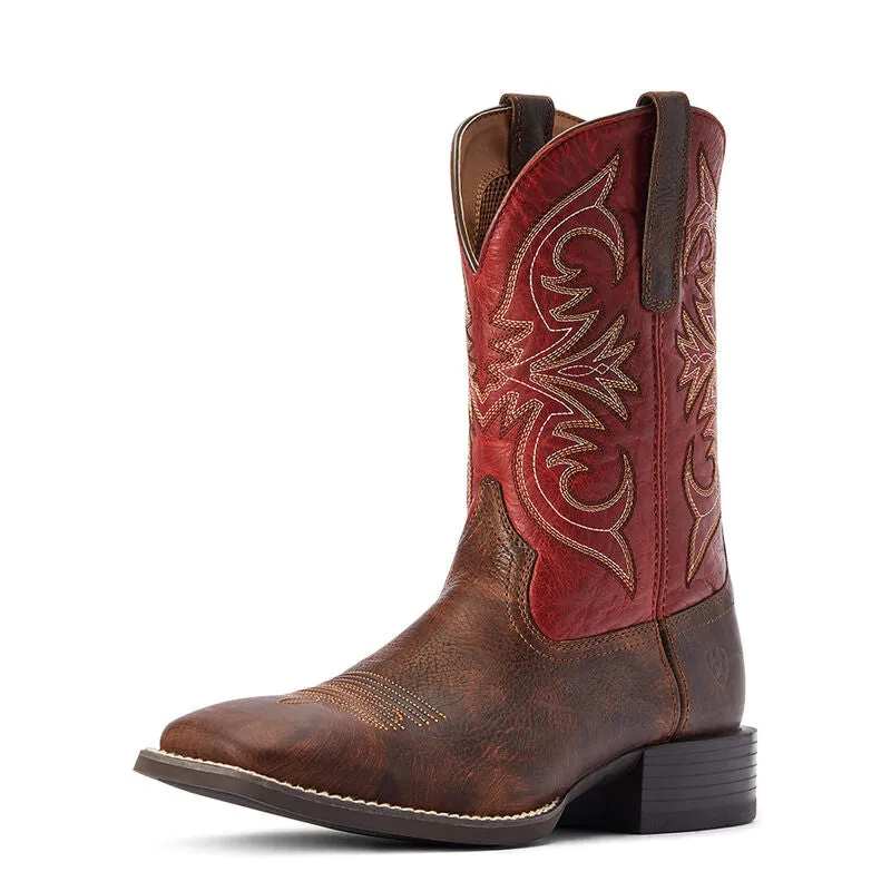 Ariat Sport Pardner Matte Rebel Brown Western Boot