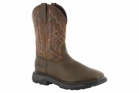 Ariat Big Rig Western Work Waterproof Soft Toe Boot Heavy Cushion High-Traction Design Ariat Big Rig Western Work Waterproof Soft Toe Boot