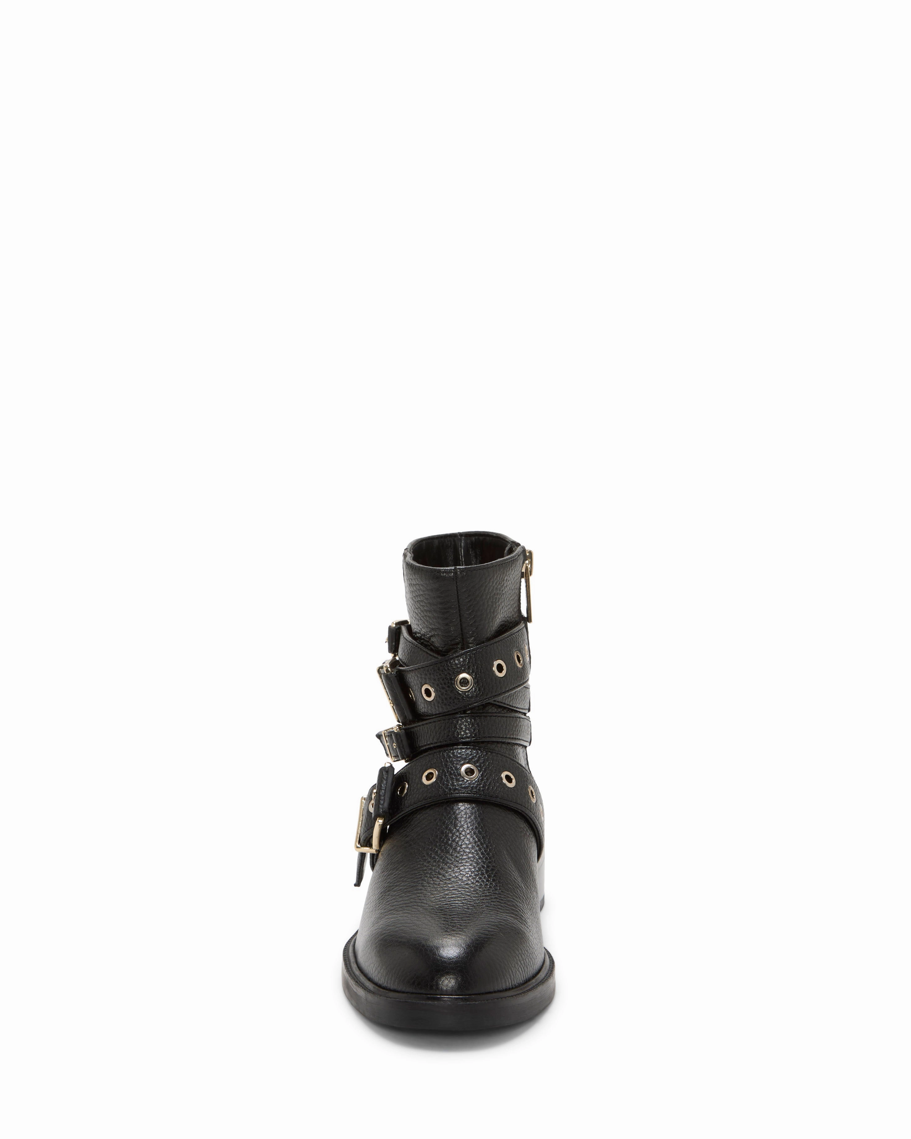 Arielle Multi-Buckle Moto Bootie Stone Glam Flexibility Feature