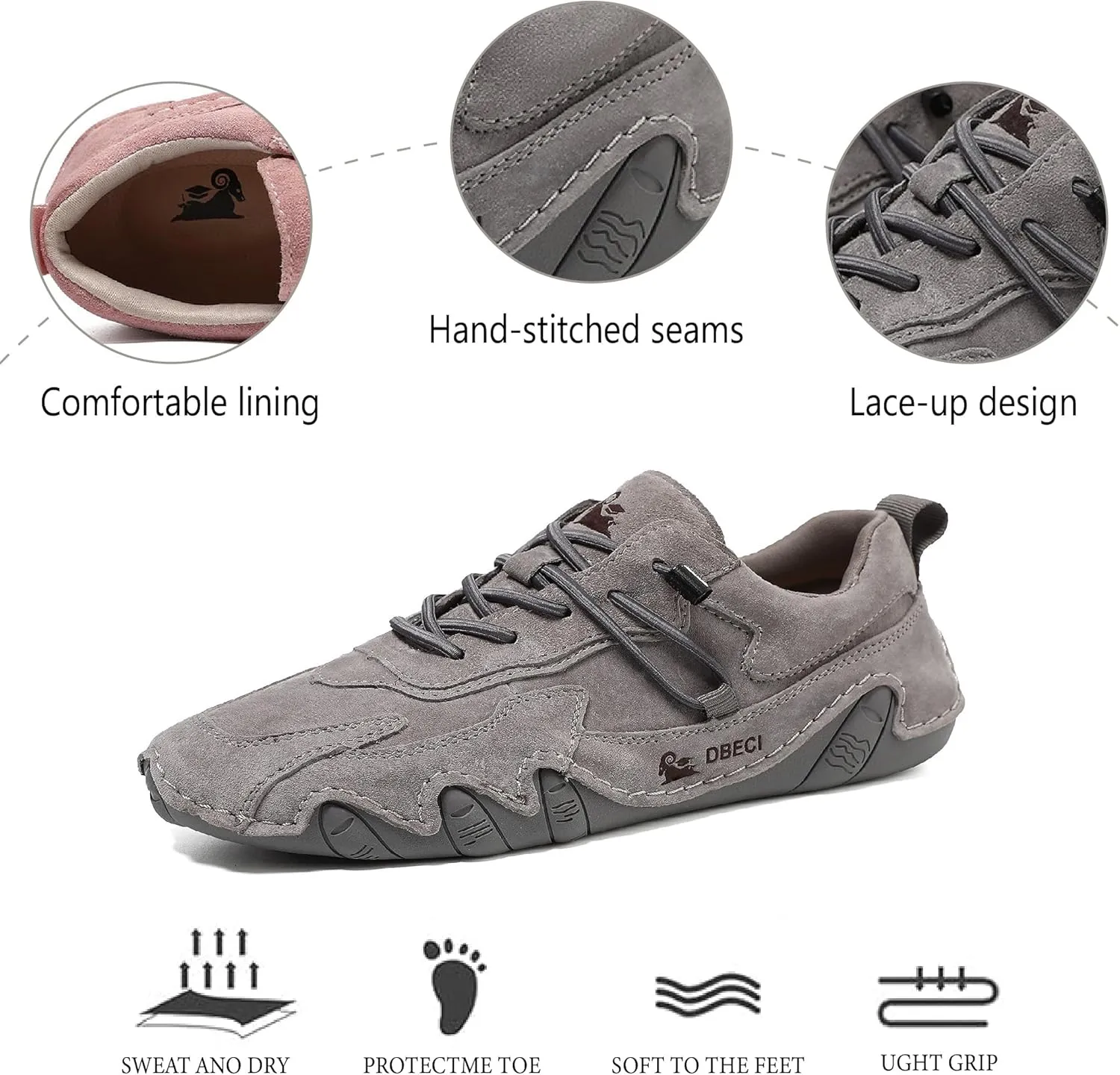 Asifn Women's Walking Shoes Retro Fashion Casual Shoes Outdoor Non-Slip Sneakers Comfortable Lightweight Loafers