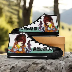 Attack on Titan Sasha Braus Shoes High Tops Sneakers for Kids and Adults