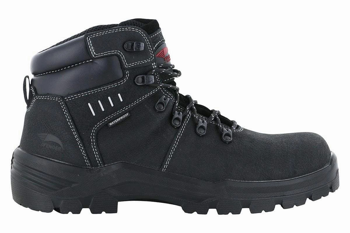 Lightweight Safety Shoes Avenger 7400 Waterproof Composite Toe Boot Black