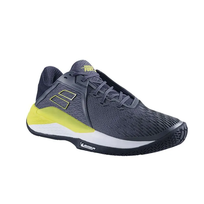 Babolat Propulse Fury 3 All Court Men Tennis Shoes Grey Aero