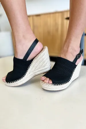 Back in Black Nautical Wedges