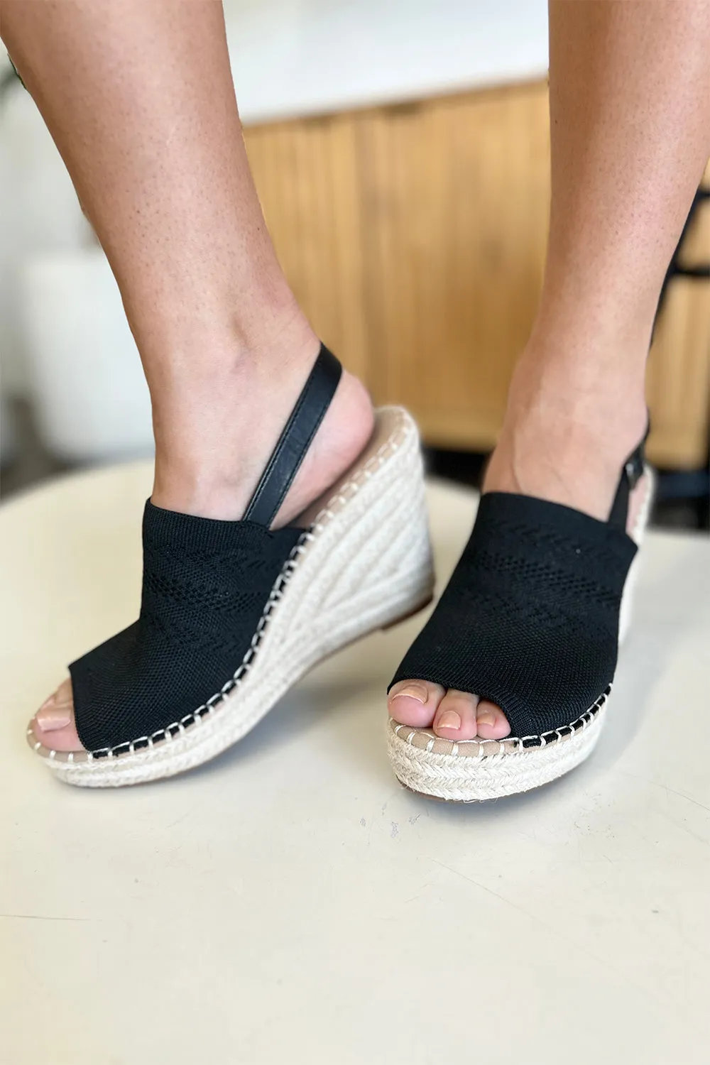 Back in Black Nautical Wedges