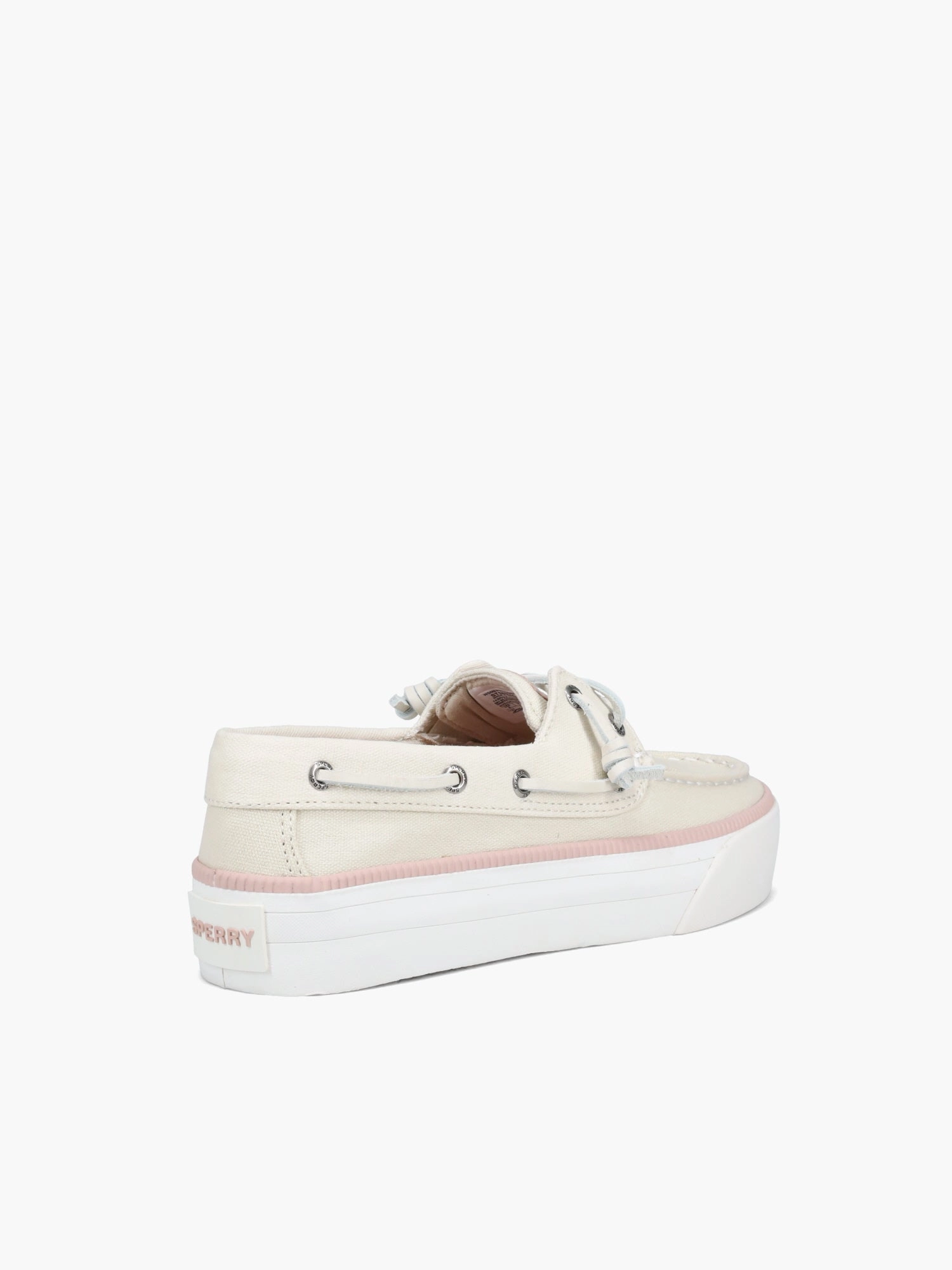 Bahama Sea Platform Offwht Pink recycled Knit Design