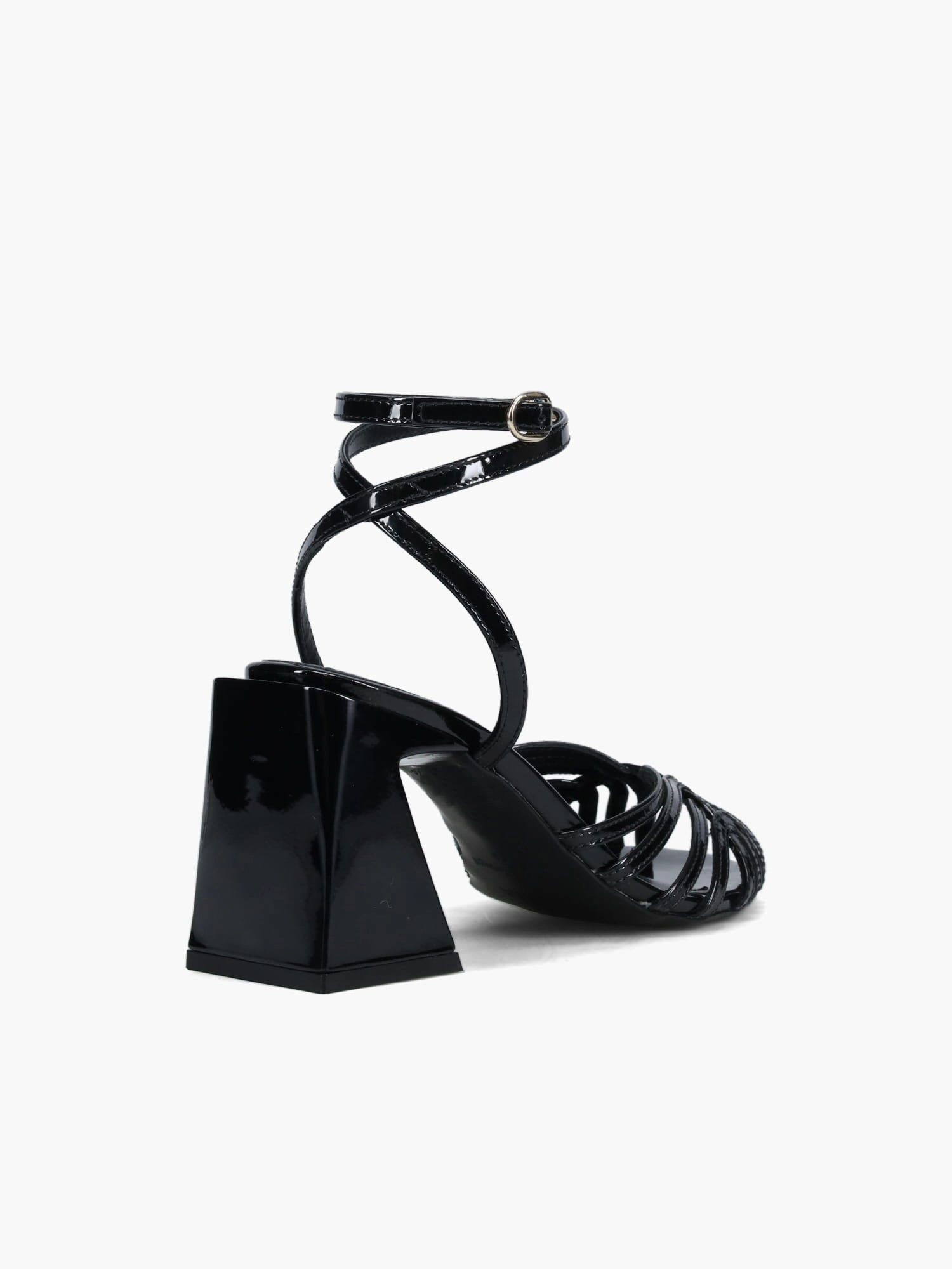 Jessa Onix Black leather Easy To Wear Shoes
