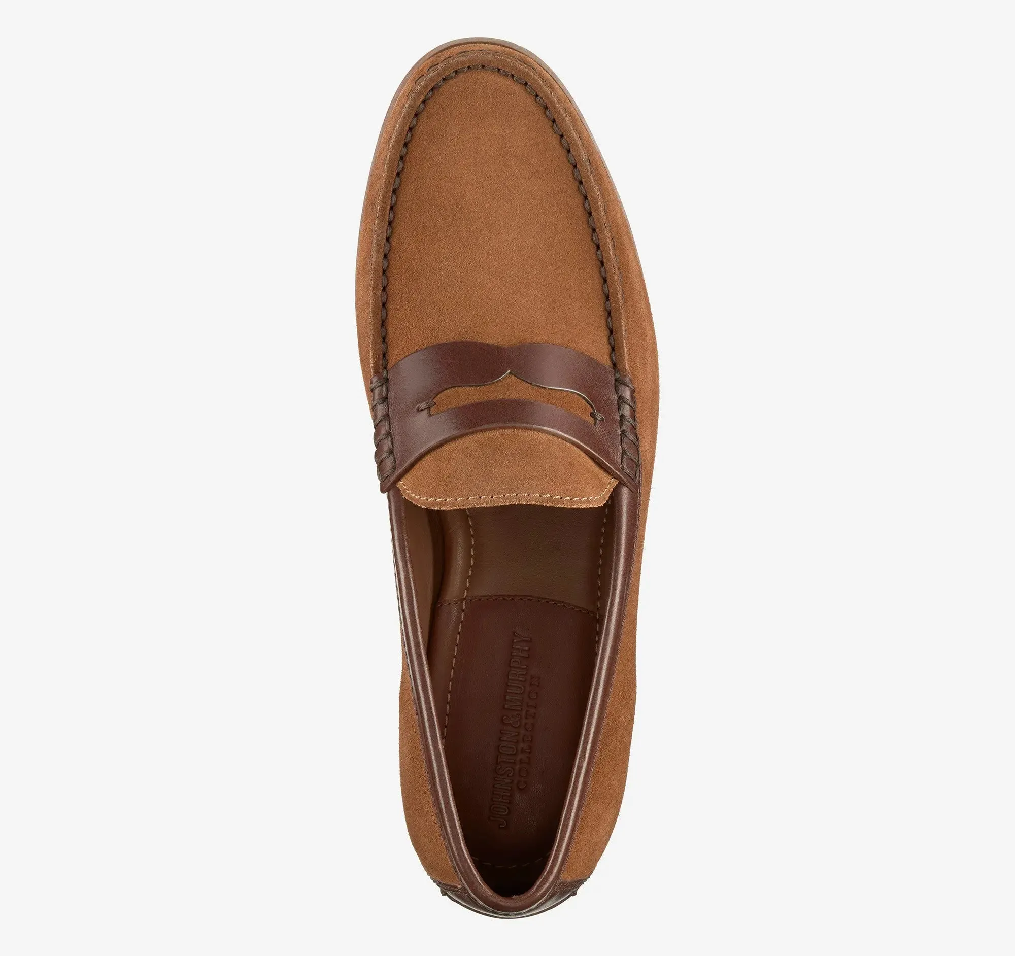 Baldwin Penny Loafer - Snuff Waxed English Suede/Brown Family Out