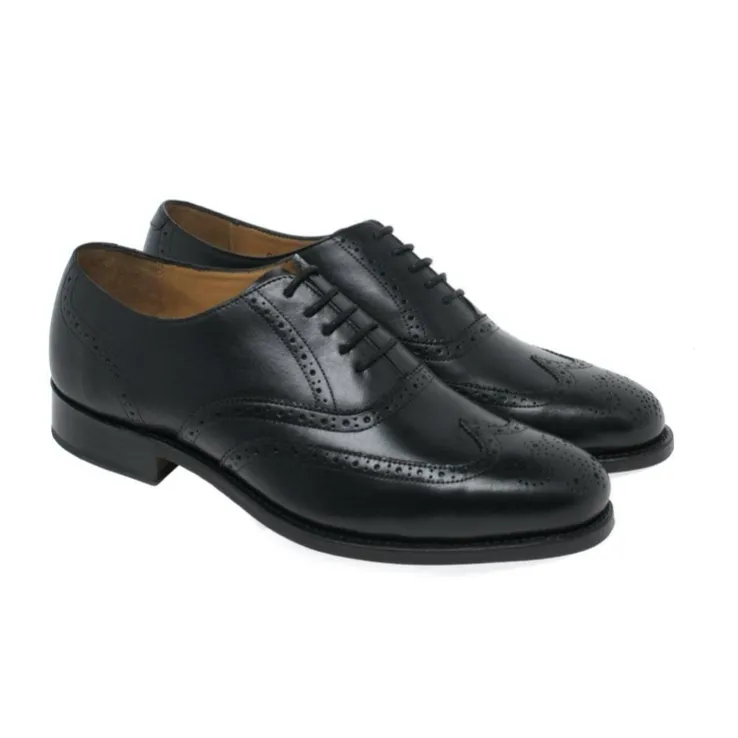 Barker brogue SHOE Glasgow black leather