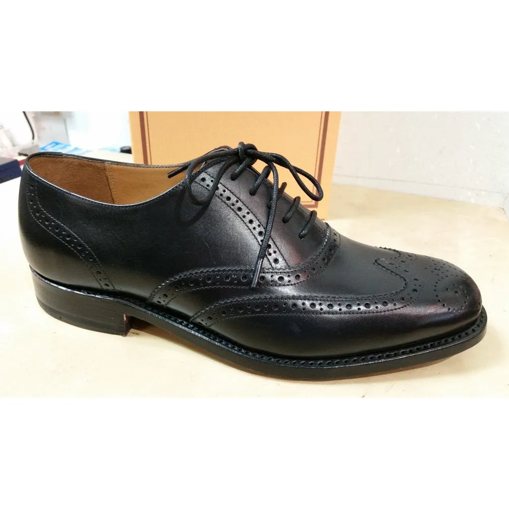 Barker brogue SHOE Glasgow black leather