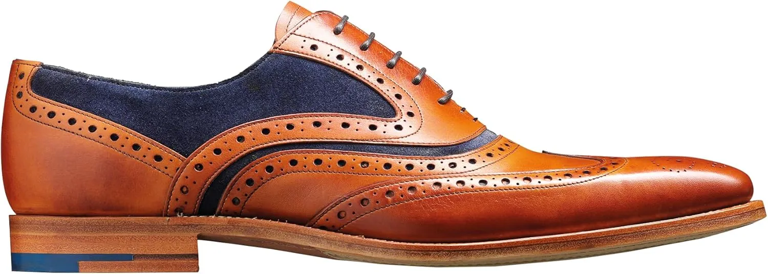BARKER McClean Men's Handmade Leather Oxford Dress Shoes  Goodyear Welted, Full Leather Sole, Premium Calf Leather  Formal & Business Wear