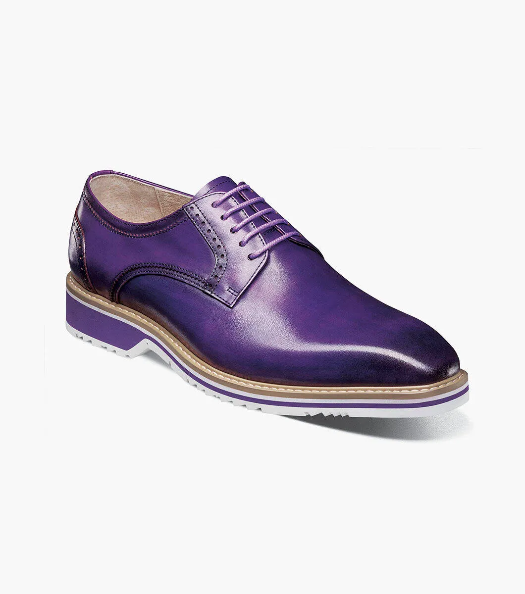 Adaptive Lacing System In-demand Barringer Plain Toe Oxford-Purple | Stacy Adams