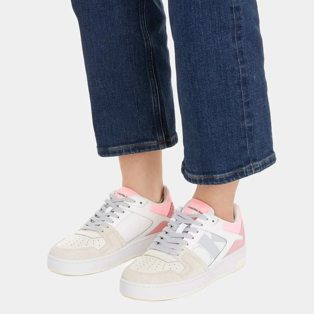 Basket Cupsole Mix Sneakers - White Multi
