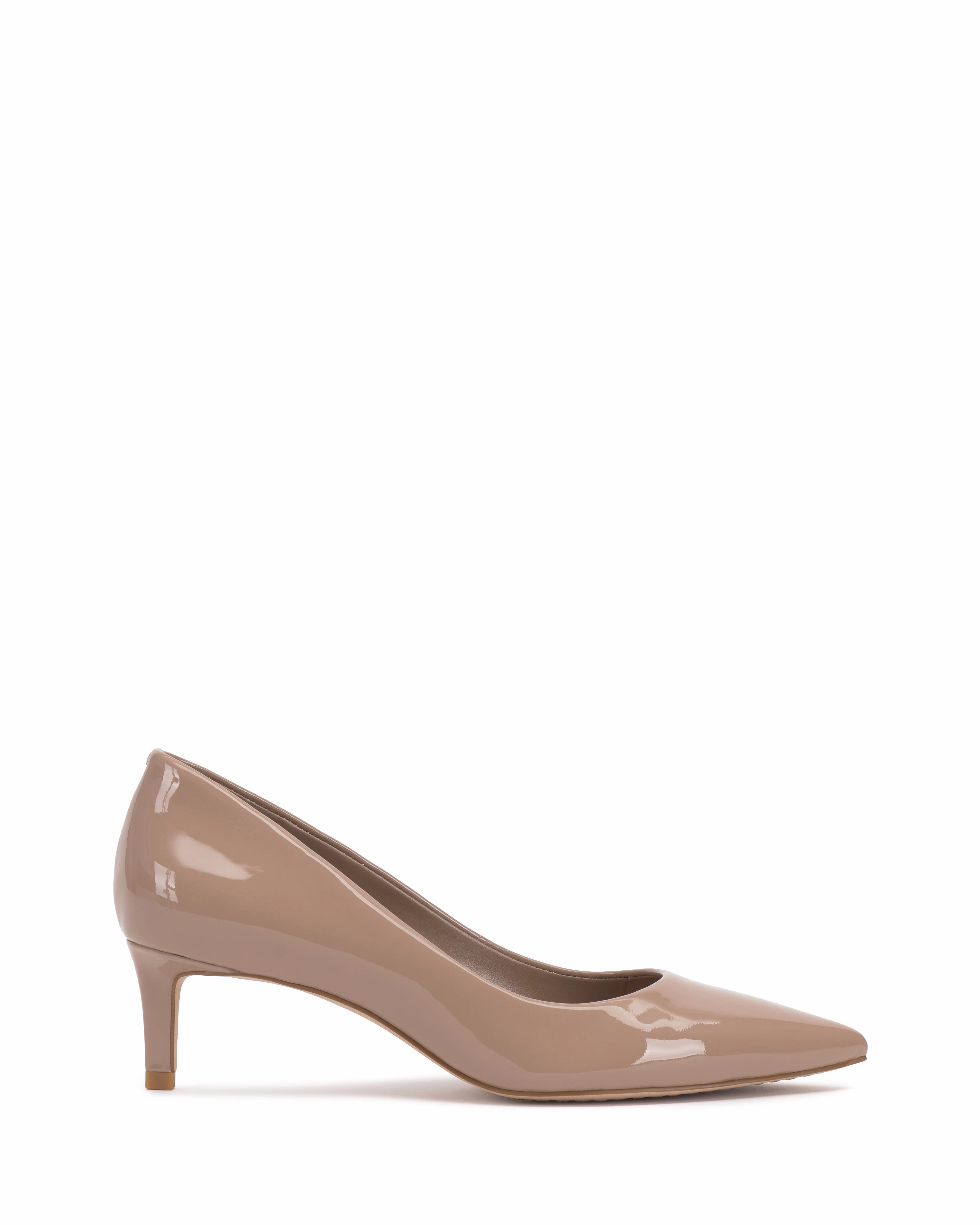 Kehlia Kitten Heel Pump Smooth zipper closure Bone Aid