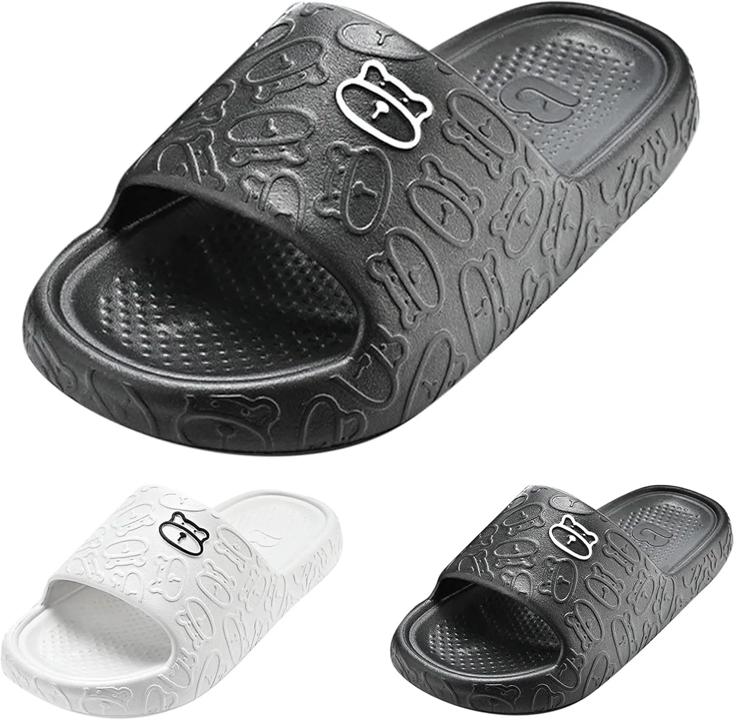 Bathroom Slippers Ultimate Comfort Lightweight Shower Slippers Shower Shoes for Women with Arch Support