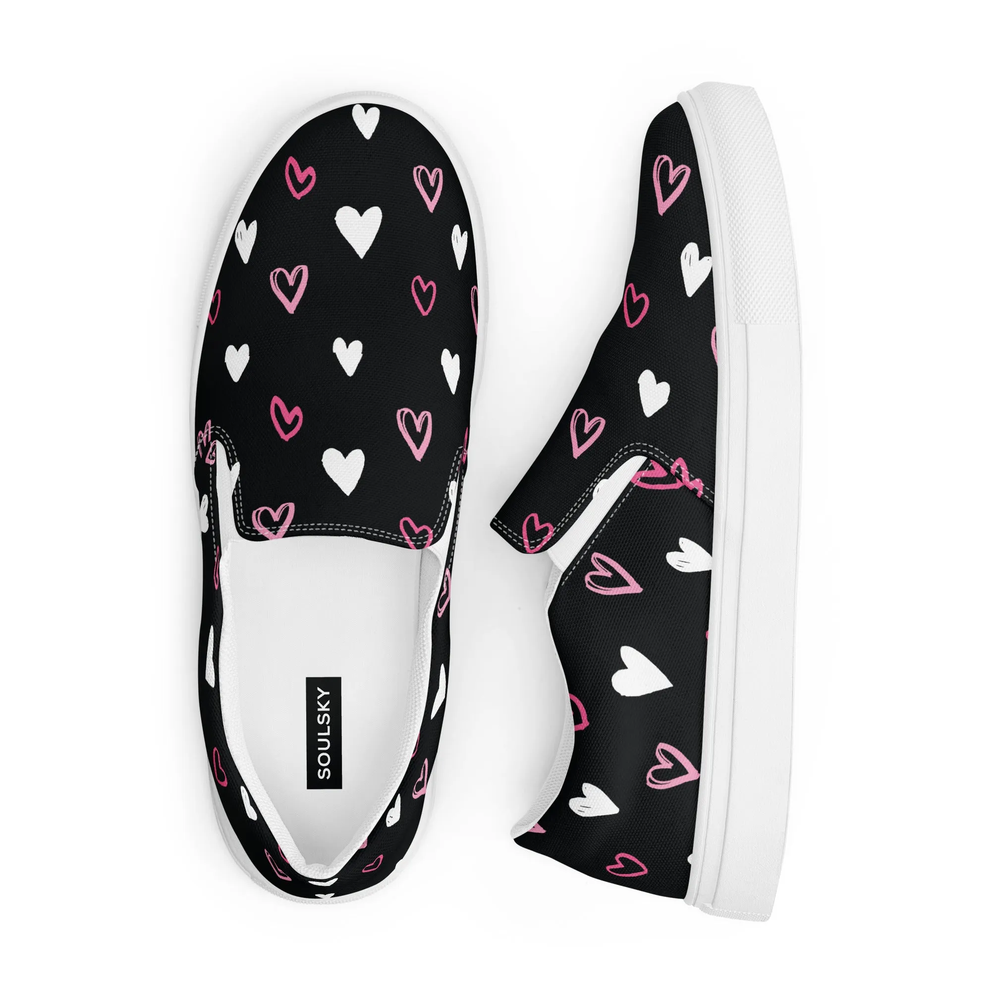 BE MY VALENTINE Men’s Slip-On Canvas Shoes