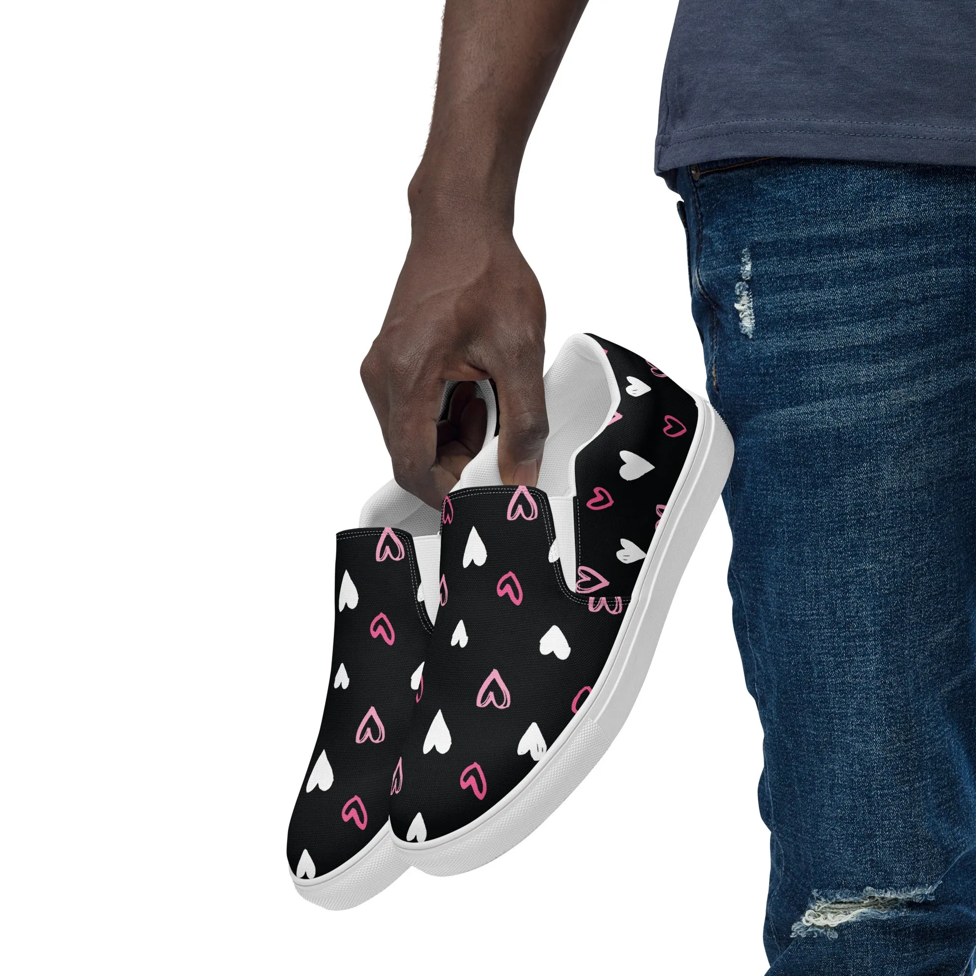 BE MY VALENTINE Men’s Slip-On Canvas Shoes