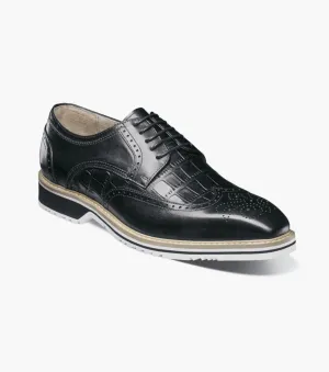 Beaumont Wingtip Oxford-Black | Stacy Adams Abrasion Resistant Layer running - specific features Padded Arch Beaumont Wingtip Oxford-Black | Stacy Adams