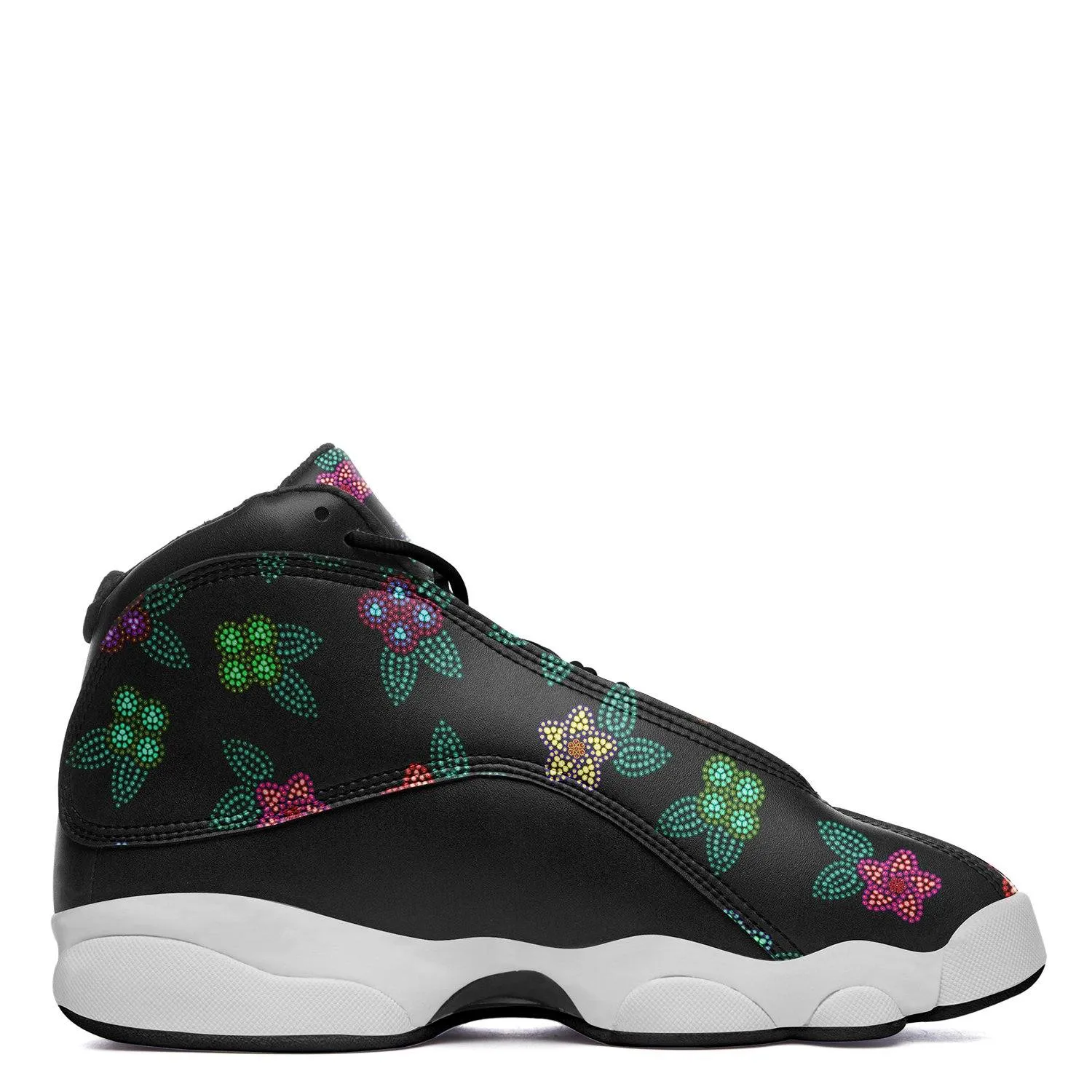 Berry Flowers Black Isstsokini Athletic Shoes