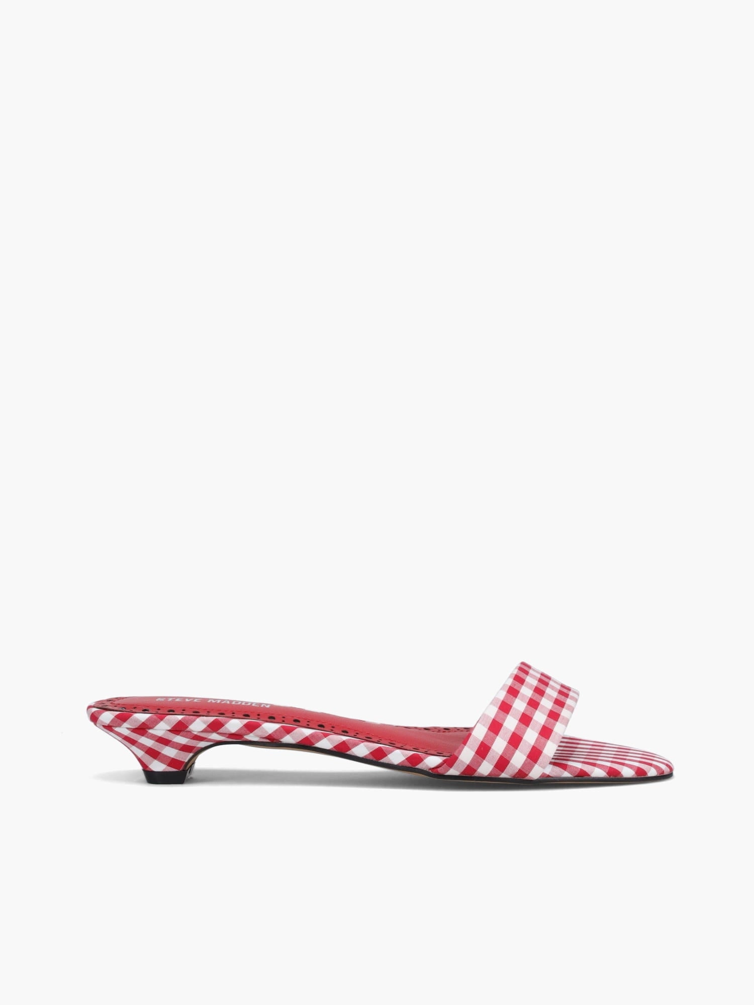 Bacteria Inhibiting Treatment wedge Berry Red Ginghan Fabric
