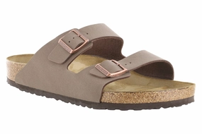 Birkenstock Arizona Birkibuc Mocha Modern Walk Step-On Layer Birkenstock Arizona Birkibuc Mocha Partner Run