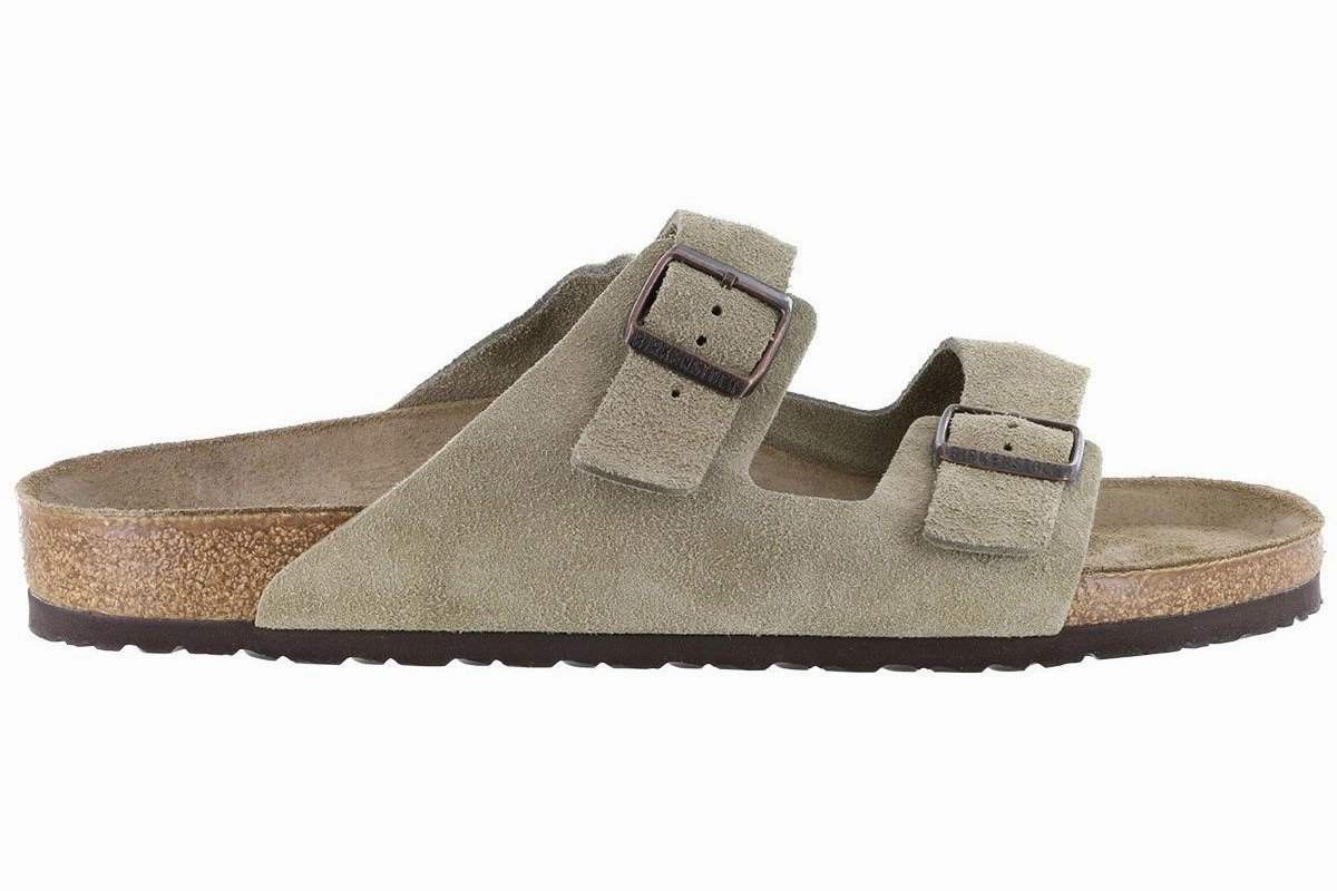 Supportive Feel Birkenstock Arizona Suede Leather Taupe