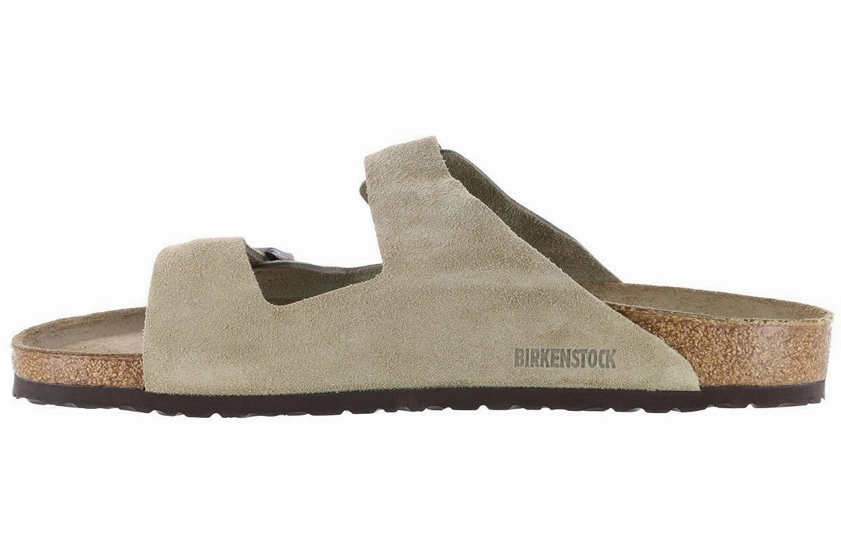 Birkenstock Arizona Suede Leather Taupe Trend Fit City Proof