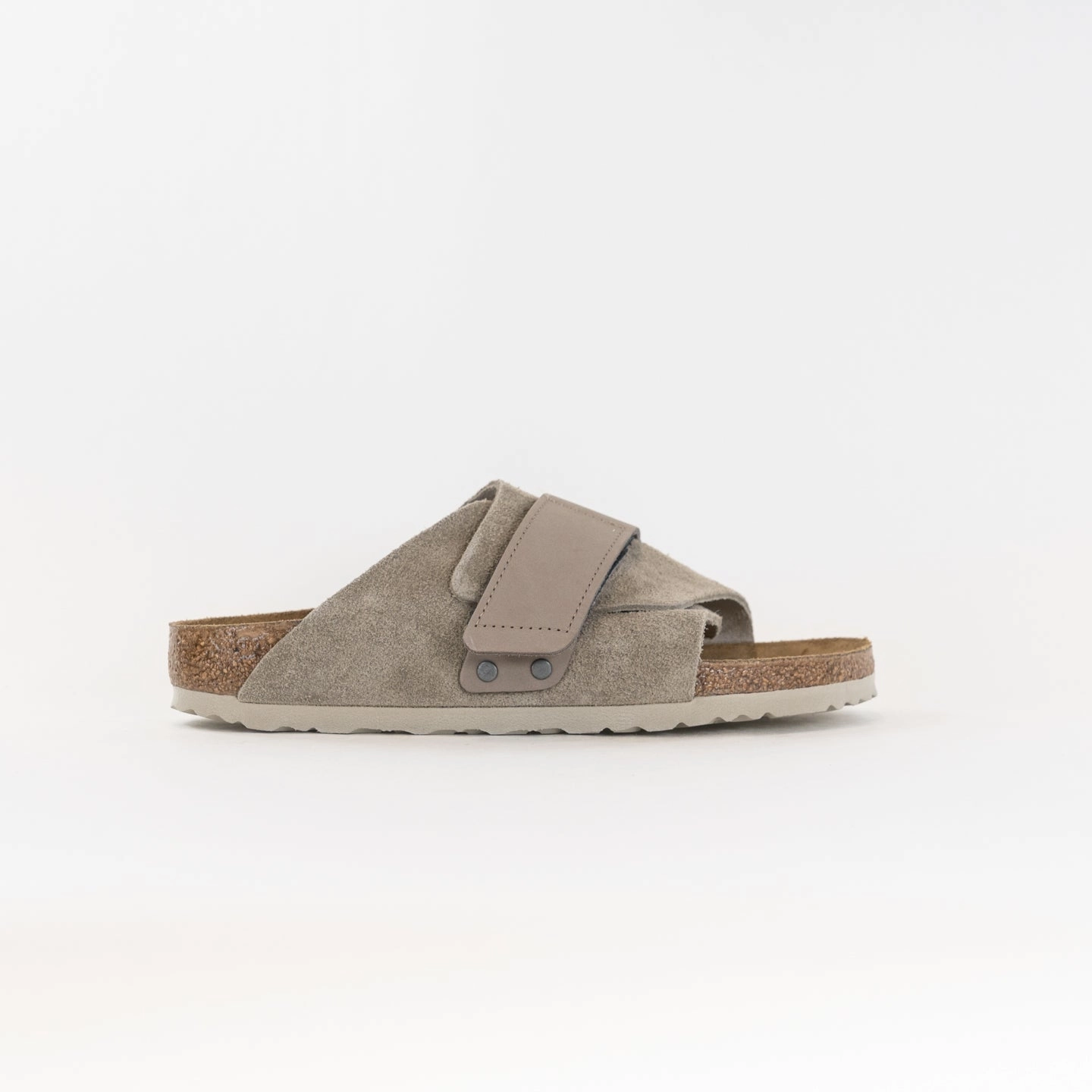 Birkenstock Kyoto (Men's) - Taupe Suede Lightning Ventilation Ports