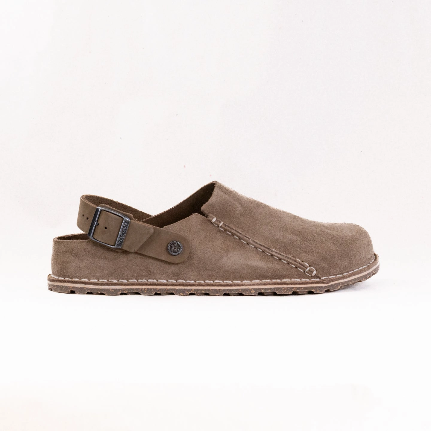 Free Movement Functional Fit Birkenstock Lutry Premium Suede (Men's) - Gray Taupe