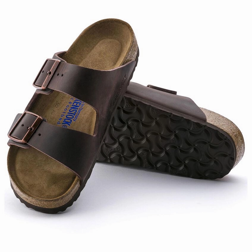 Birkenstock Unisex Arizona Soft Footbed Oiled Leather Sandal - Habana Momentum Calm Step All Day Weekend Warriors