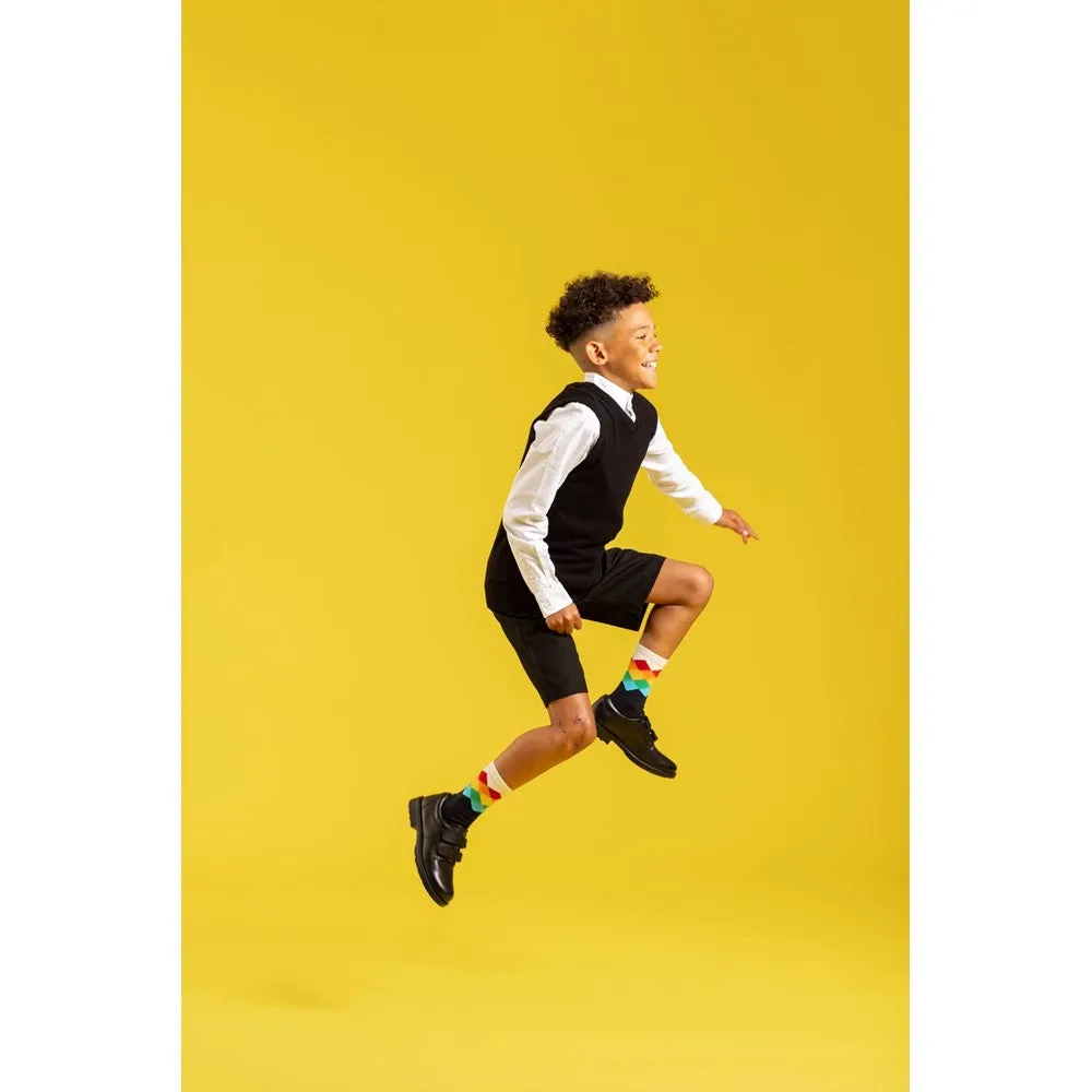 Black Barry Junior School Shoes