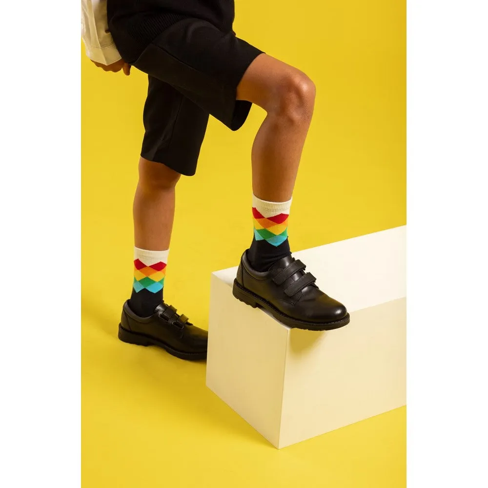 Black Barry Junior School Shoes