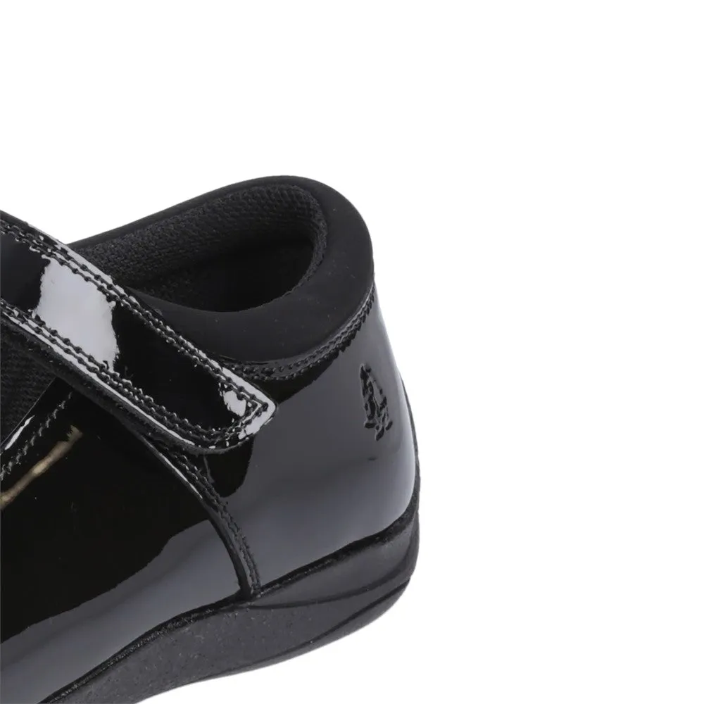 Black Christina Patent Senior School Shoes