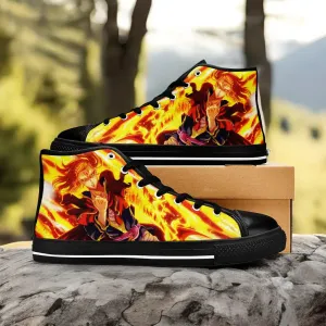 Black Clover Fuegoleon Vermillion Shoes High Tops Sneakers for Kids and Adults