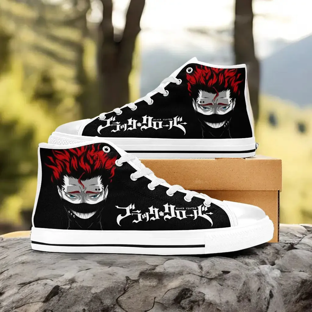 Black Clover Zora Ideale Shoes High Tops Sneakers for Kids and Adults