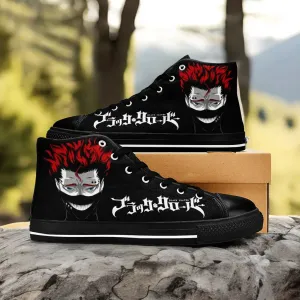 Black Clover Zora Ideale Shoes High Tops Sneakers for Kids and Adults
